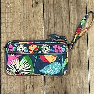 Vera bradley jazzy blooms wallet/wristlet
